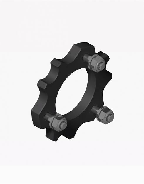 Black mini brake disk support