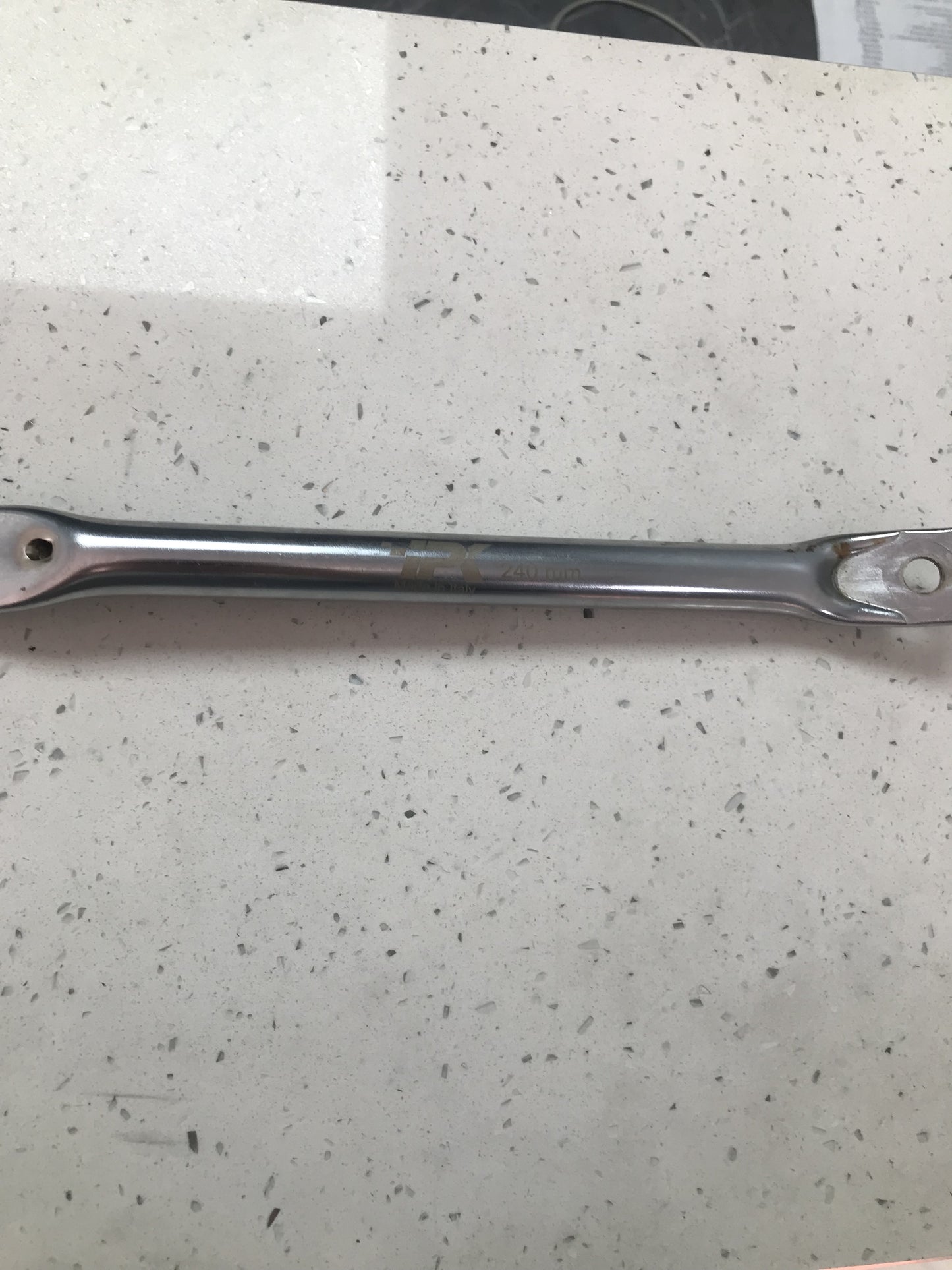 Seat support L240mm chromed