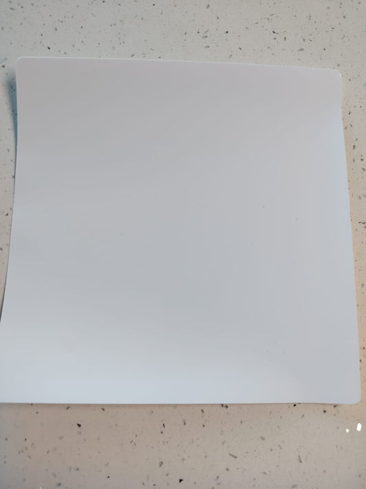 White Number Backing